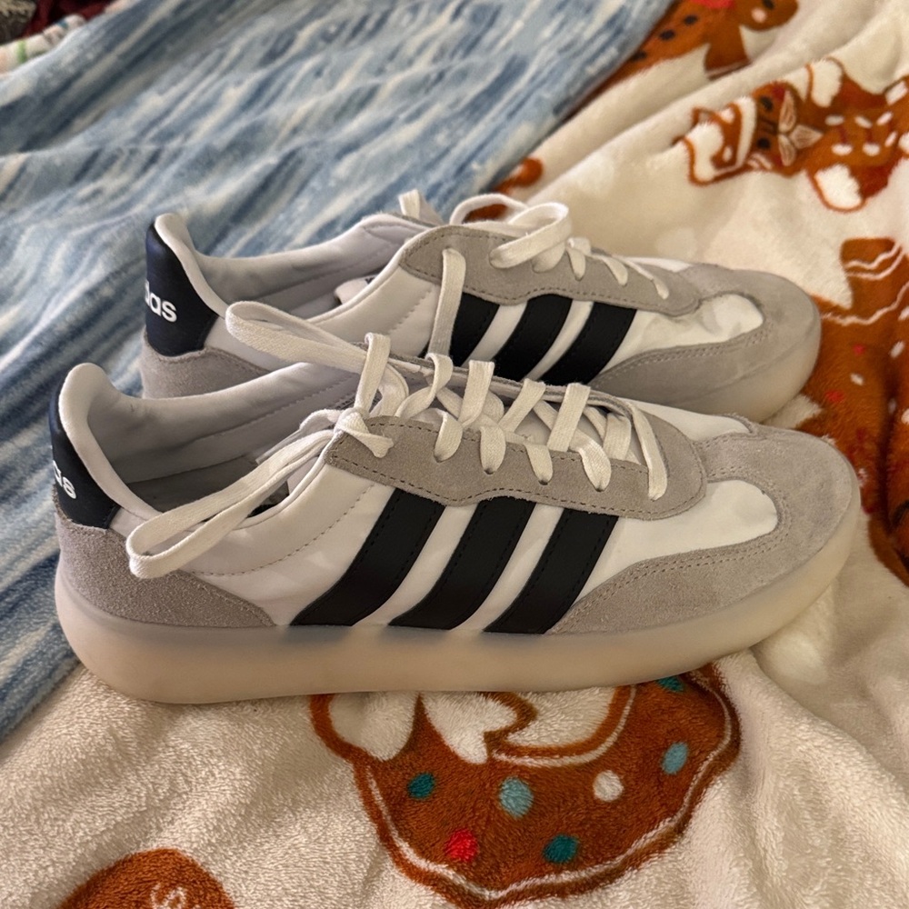 Adidas Women’s Gray and White Sneakers